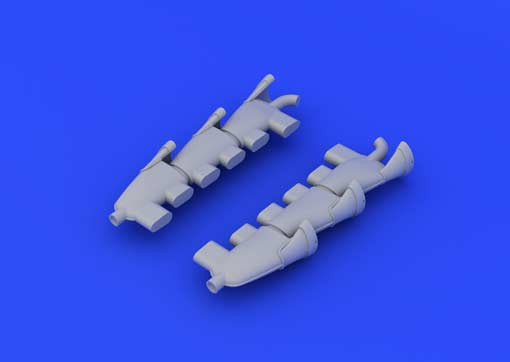 Eduard 648182 1/48 Дополнение к модели Spitfire Mk. V exhaust stacks fishtail
