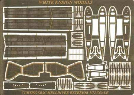 White Ensign Models PE 7219 SB2C HELLDIVER Exterior Details (wingfolds etc) 1/72