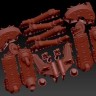 A-resin 35144 БТ-7 Элементы подвески выпуска до 1938г. (для моделей АРК, ВЭ) 1/35