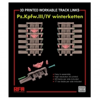 RFM Model  RM-2018 Workable track links for Pz.III/IV winterketten (3D printed )