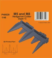 CMK P48029 M5 and M8 Hedgerow Cutter - type 1 (TAM) 1/48