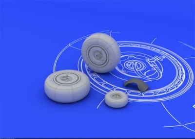 Eduard 672014 1/72 Набор дополнений Ju 88 wheels late
