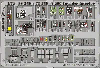 Eduard 73269 A-26C interior ITA