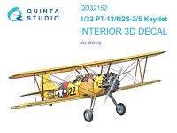 Quinta Studio QD32152 PT-13/N2S-2/5 Kaydet (ICM) 3D Декаль интерьера кабины 1/32