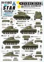 Star Decals 35-C1447 Indochine # 9 R.B.C.E.O Shermans M4, MA1, M4 Composite, M4(105mm), M4A1E8(76mm) Sherman 1/35