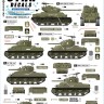 Star Decals 35-C1447 Indochine # 9 R.B.C.E.O Shermans M4, MA1, M4 Composite, M4(105mm), M4A1E8(76mm) Sherman 1/35
