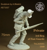 Bleskin miniatures AB75007 Рядовой 3го полка Пешей гвардии Англия 1809 1/24