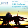 Quinta studio QD48048 F-14A (for Tamiya kit) 3D декаль интерьера кабины 1/48