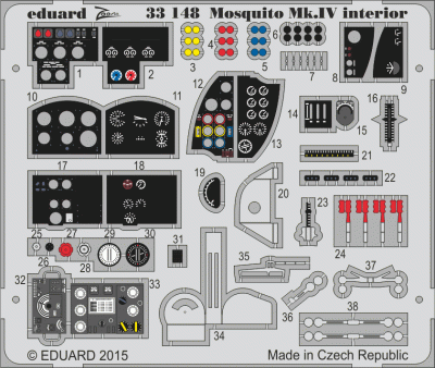 Eduard 33148 Mosquito Mk.IV interior 1/32 1/32