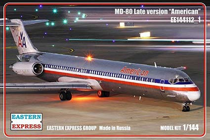 Восточный Экспресс 144112_1 Авиалайнер MD-80 поздний American ( Limited Edition ) 1/144
