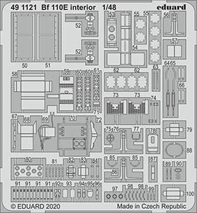 Eduard 491121 SET Bf 110E interior (DRAG)