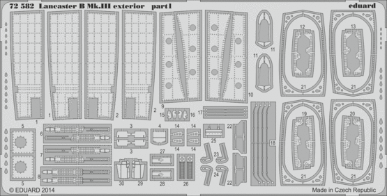 Eduard 72582 Lancaster B Mk.III exterior 1/72