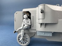 Copper State Models F35-052 Фигура, Командир немецкого бронеавтомобиля в сером полевом комбинезоне 1/35
