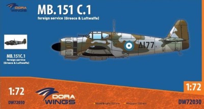 Dora Wings 72030 Bloch MB.151 C.1 Foreign service (4x camo) 1/72