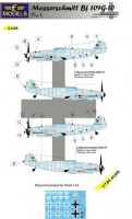 Lf Model C4428 Decals Messerschmitt Bf 109G-10 part 1 1/144