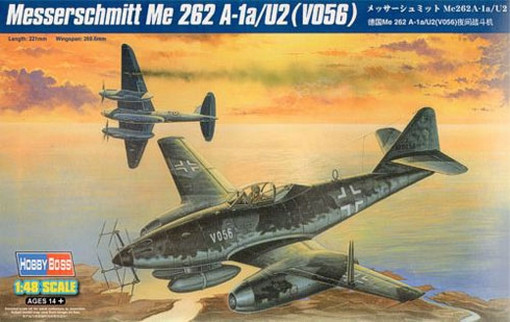 Hobby Boss 80374 Самолет Me 262 A-1a/U2(V056) (Hobby Boss) 1/48