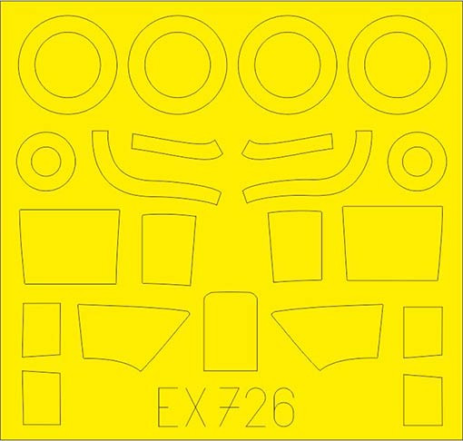 Eduard EX726 Mask 1/48 Beaufighter Mk.IF (REV)