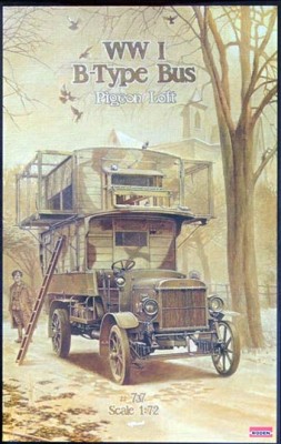 Roden 7272737 1/72 Bus Type B WWI 'Pigeon Loft' (2x camo)