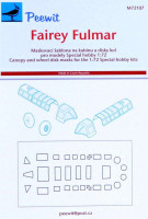 Peewit PW-M72107 1/72 Canopy mask Fairey Fulmar (SP.HOBBY)