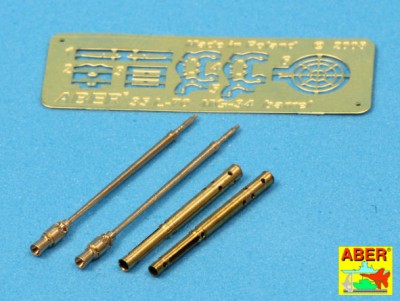 Aber 35 L-098 Set of 2 barrels for German tank machine gun MG 34 with Panzermantel 1/35