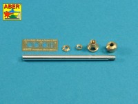 Aber 35 L-237 75mm KwK40L/48 barrel with middle model muzzle brake for Pz.Kpfw.VI, Ausf.H (designed to be used with Zvezda kits) 1/35