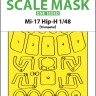 Art Scale 200-M48187 Mil Mi-17 Hip-H wheels and canopy frame paint mask (outside only) 1/48