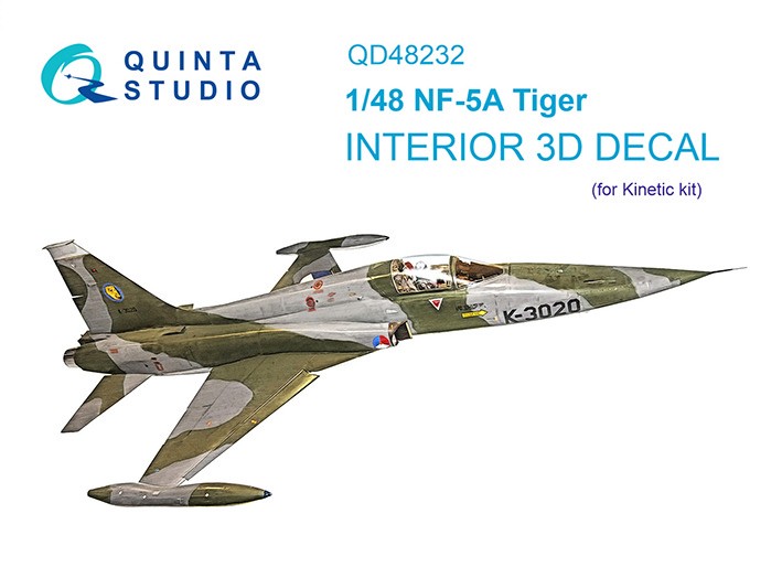 Quinta Studio QD48232 NF-5A (Kinetic) 3D Декаль интерьера кабины 1/48