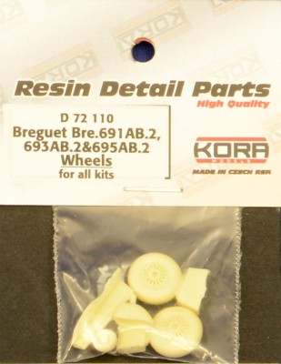 Kora Model D72110 Wheels for Breguet 691/693/695 AB.2 1/72