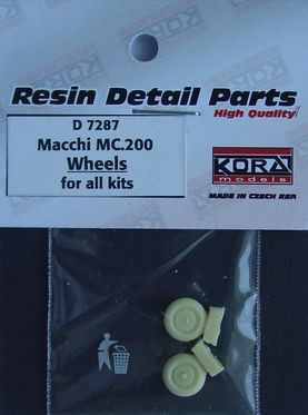 Kora Model D7287 Wheels for Macchi MC.200 1/72