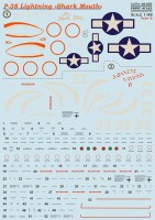 Print Scale 48265 Lockheed P-38 Lightning hark Mouth Part 4 1/48