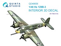 Quinta studio QD48658 Hs 129B-3 (Takom) 1/48