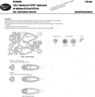 New Ware NWA-M0455 1/48 Mask F-80A,C Shooting Star EXPERT (HOBBYB)