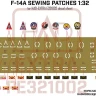 HAD PE321002 F-14A Sewing Patches (PE set) Vol.1 1/32