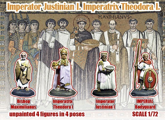 Linear-A 011-S Imperator Justinian I. / Theodora I 1/72