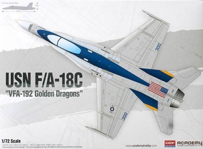Academy 12564 Самолет USN F/A-18C &quot;VFA-192 Golden Dragons&quot; 1/72