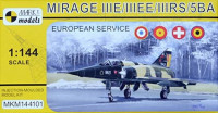 Mark 1 Models MKM-144.101 Mirage IIIE/EE/RS/5BA 'European' (4x camo) 1/144