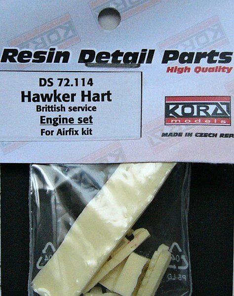 Kora Model DS72114 Hawker Hart British - Engine set (AIRFIX) 1/72
