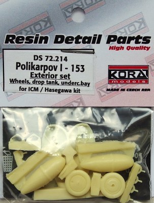 Kora Model DS72214 Polikarpov I-153 Exterior set (ICM/HAS) 1/72