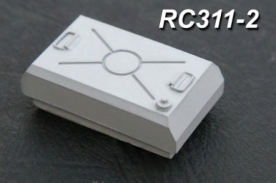 Model point RC311-2 Наружные топливные баки раннего типа для конверсии моделей T-55 в T-54-2 (образца 1949)