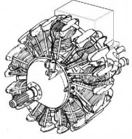 CMK 4133 Wright R 1820 - American radial engine 1/48
