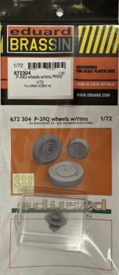 Eduard 672304 BRASSIN P-39Q wheels w/rims PRINT (ARMA H.) 1/72