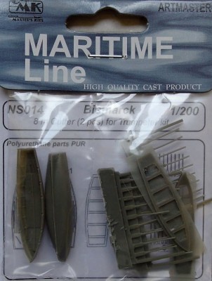 CMK NS014 Bismarck - 2pcs. of 8m Cutter (TRUMP) 1/200