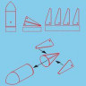 CMK 7216 WW IIGerm. bombs SC 250kg 6pcs 1/72