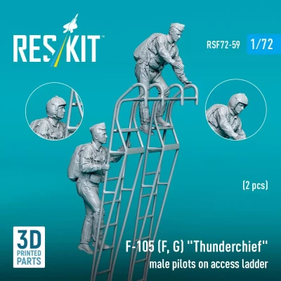 Reskit F72059 F-105 F,G 'Thunderchief' male pilots 1/72