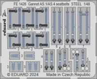 Eduard FE1426 Gannet AS.1/AS.4 seatbelts STEEL (AIRF) 1/48