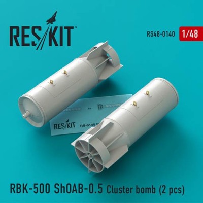 Reskit RS48-0140 RBK-500 ShOAB-0.5 Cluster bomb (2 pcs.) 1/48