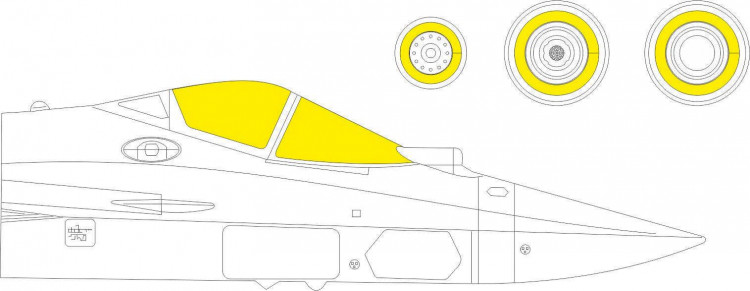 Eduard EX758 Mask Su-57 TFace (ZVE) 1:48