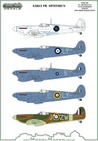 Model Maker Decals D72132 Early PR Supermarine Spitfires PR Mk.ID, Mk.ID Trop, PR Mk.IF, 1/72