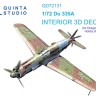 Quinta studio QD72131 Do 335A (Dragon/Hobby2000) 3D Декаль интерьера кабины 1/72
