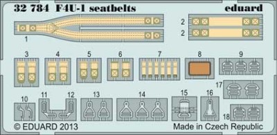 Eduard 32784 F4U seatbelts